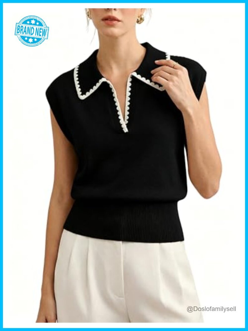 Viscose Nylon Lyocell Knit V-Neck Sweater Vest Cinched Waist Sleeveless Pullover